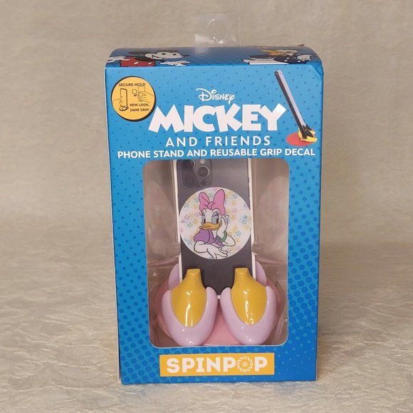 Spinpop Donald Daisy Duck Disney Phone Stand Reusable Cell Grip Decal Feet - Picture 7 of 12